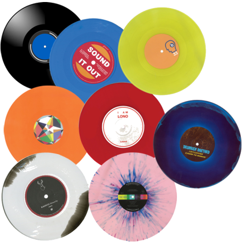 Coloured vinyl records
