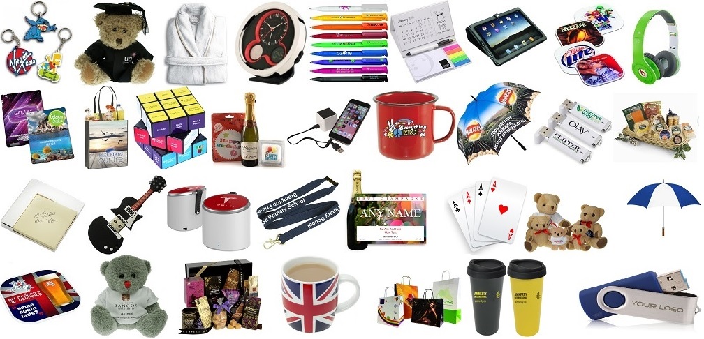 Wide range of promotional merchandise