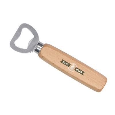 Wooden handled bottle opener